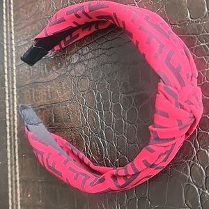 SOLD Knot Tied Front lettered Headband